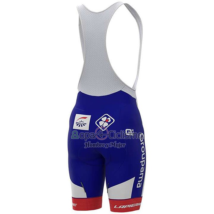 Groupama FDJ Ropa Ciclismo Culotte Corto 2020 Mangas Cortas Rojo Azul